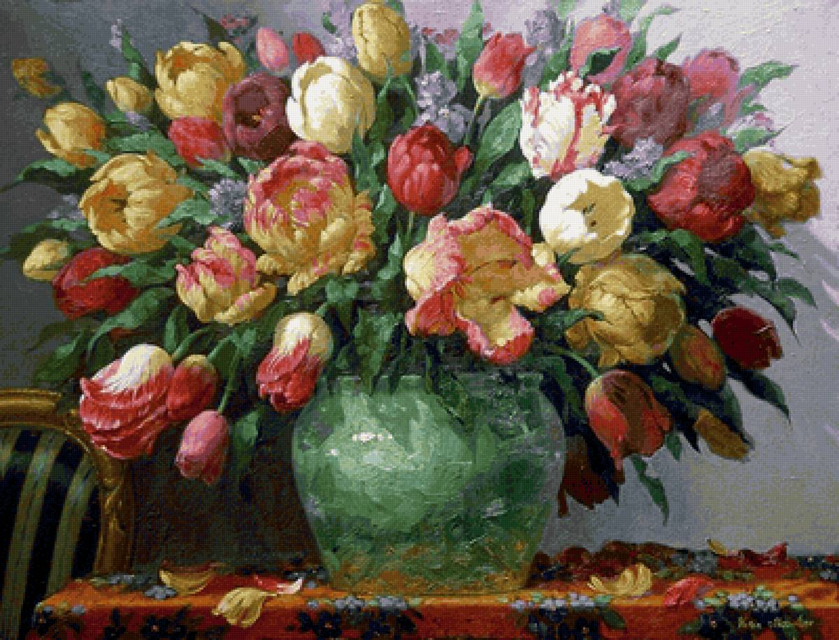 Boque de tulipas, - flores. - предпросмотр