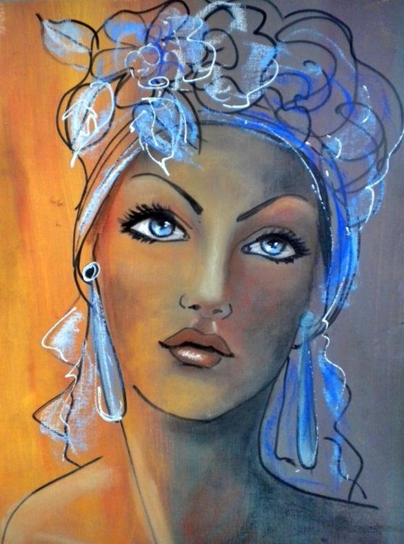 Figura feminina. - ilustração, desenho - оригинал