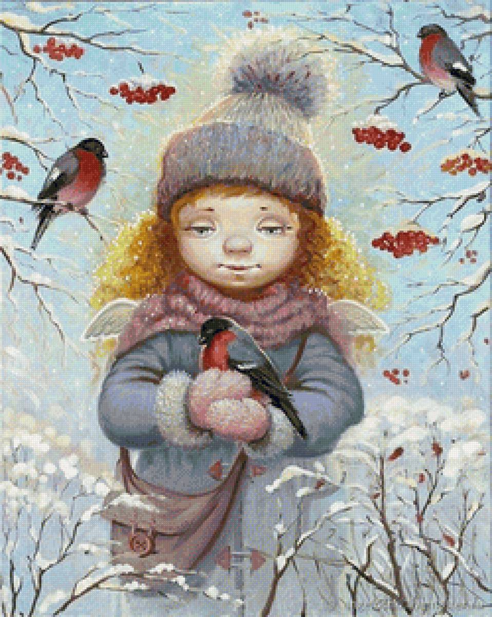 Зима - люди, дети - предпросмотр