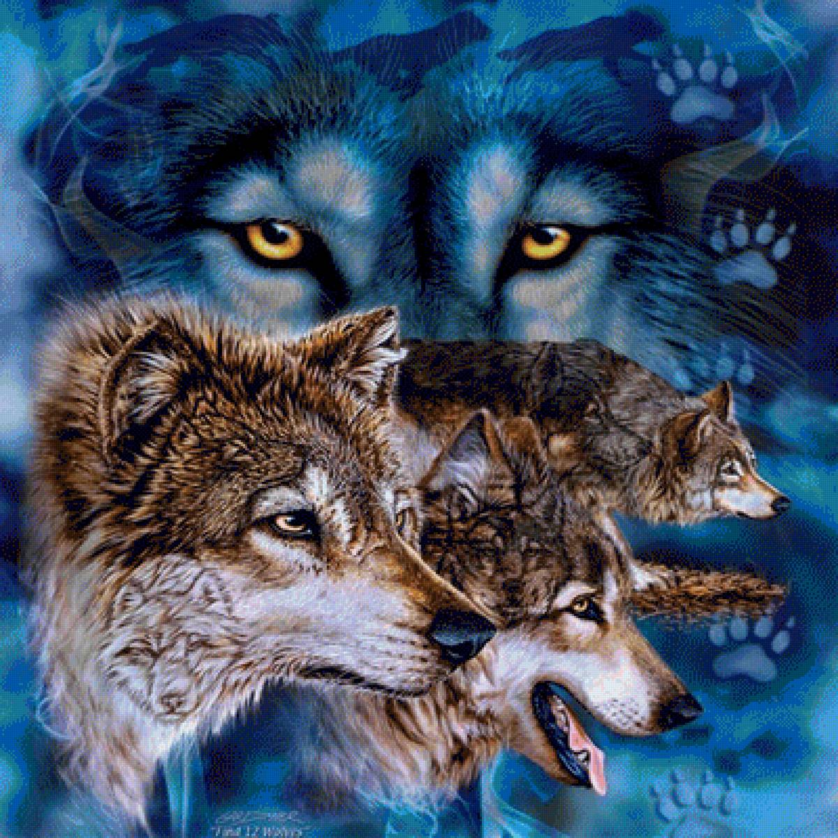 волки - гардиен, волки, картина - предпросмотр