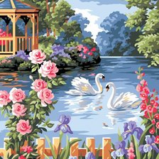 Схема вышивки «Пейзаж»