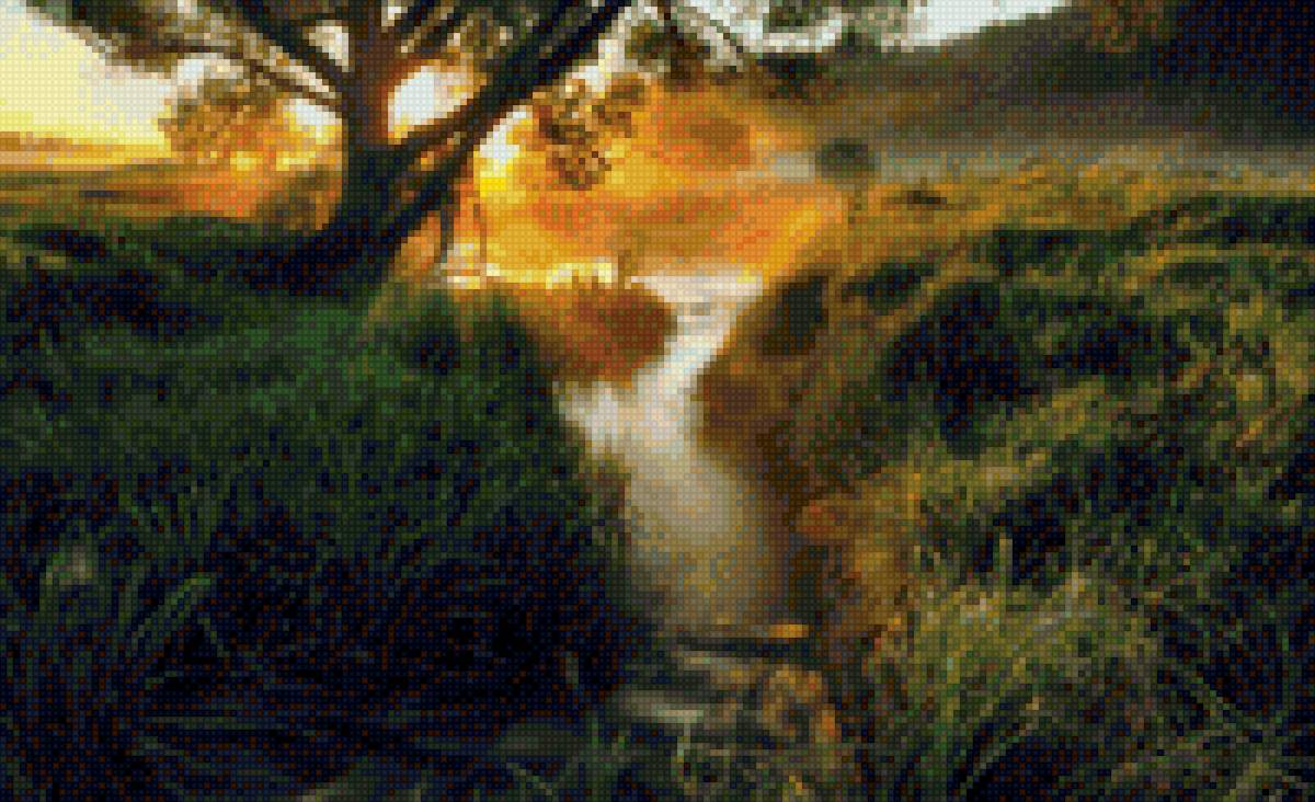 Туман над рекой - предпросмотр