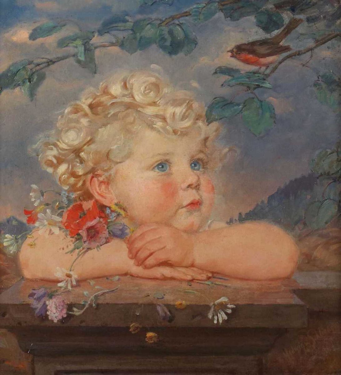 Детский портрет. Hedwig von Hagenow Schlieben - ребенок, малыш, портрет - оригинал