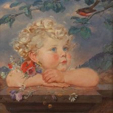 Схема вышивки «Детский портрет. Hedwig von Hagenow Schlieben»