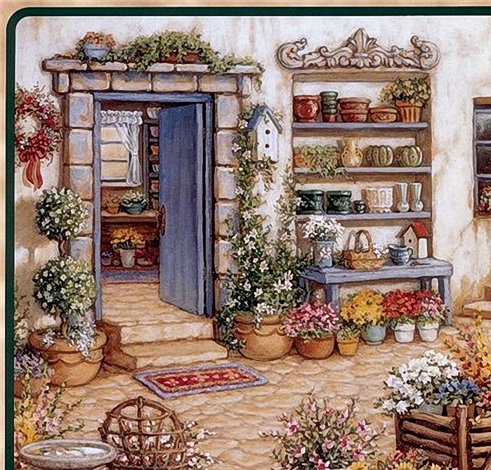 Дворик - дверь, дворик - оригинал