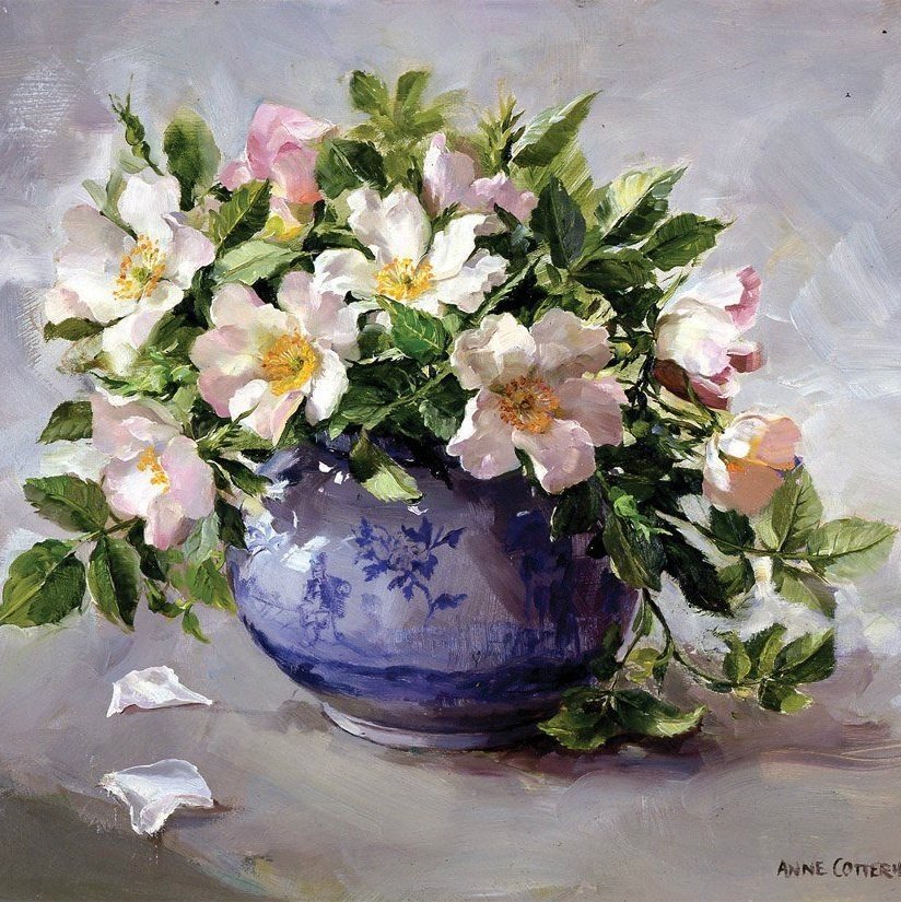 Mohammad Yazdchi - цветы. акварель - оригинал