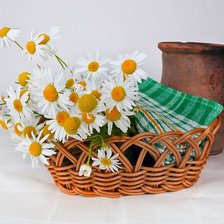 Схема вышивки «цветочная корзина»