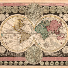 Схема вышивки «Карта мира древняя»