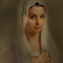 Схема вышивки «портрет девушки»