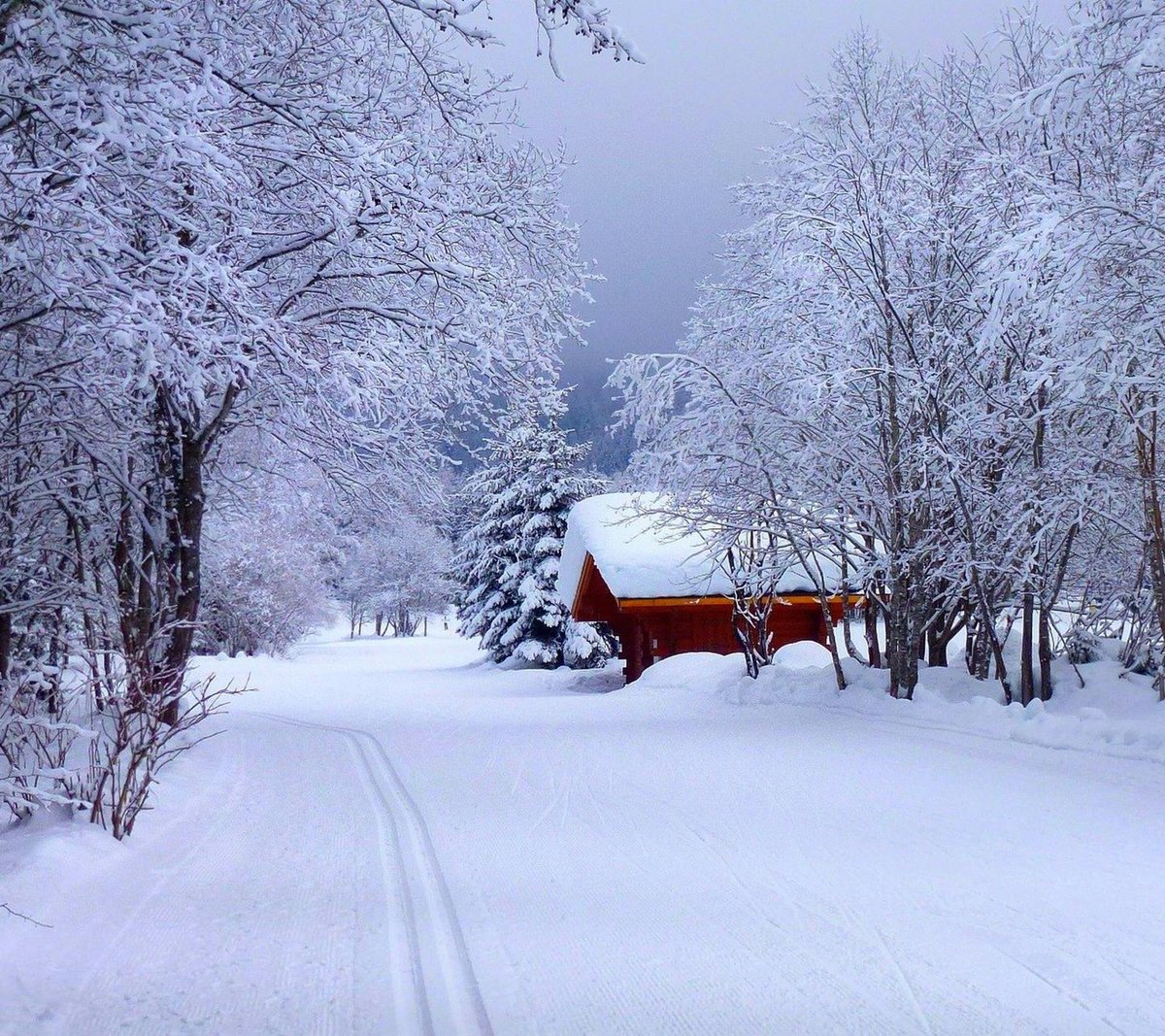 зимняя избушка - оригинал