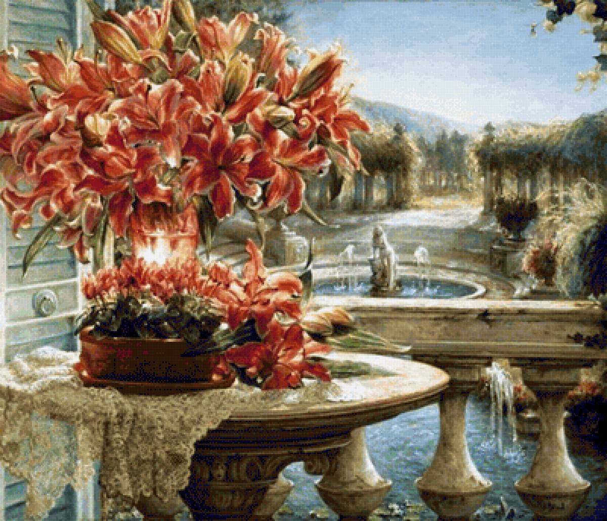 ХЕЛЕН БЕЛАНД. ЛИЛИИ - цветы, натюрморт - предпросмотр