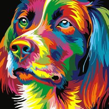 Схема вышивки «Собака»