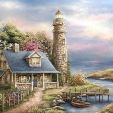 Оригинал схемы вышивки «пейзаж» (№2257334)