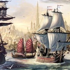 Схема вышивки «паруса»