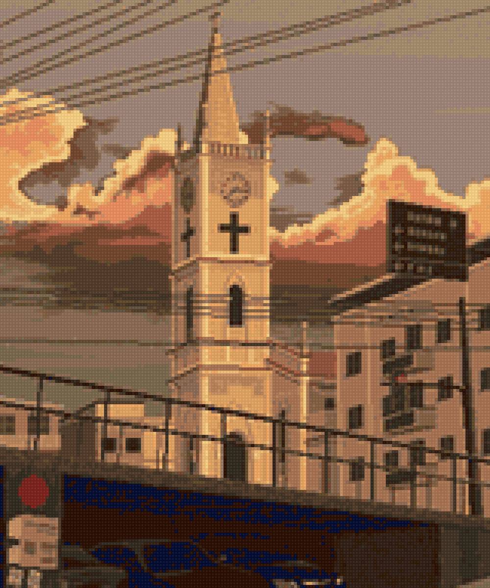 Ратуша - город, церковь, ратуша - предпросмотр