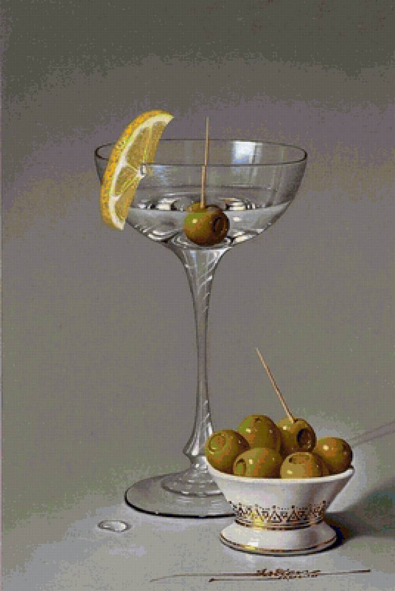 оливки худ.хавьер мулио - натюрморт - предпросмотр