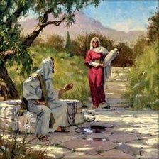 Схема вышивки «Ісус і самарітянка»