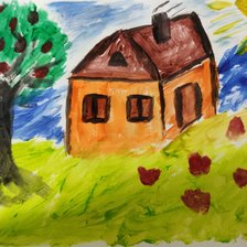 Схема вышивки «Домик»