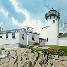 Схема вышивки «Маяк»