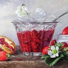 Схема вышивки «Geleia de morango.»