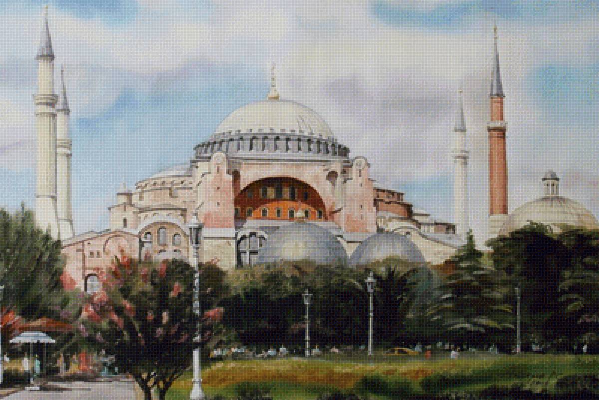 Мечеть Айя София, Стамбул, Турция - художники - предпросмотр