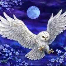 Схема вышивки «В СИНИХ ТОНАХ»