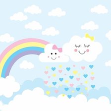 Схема вышивки «nubes y arco iris»