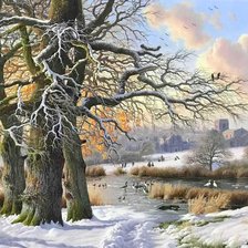 Схема вышивки «Пейзаж»