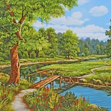 Схема вышивки «Пейзаж»