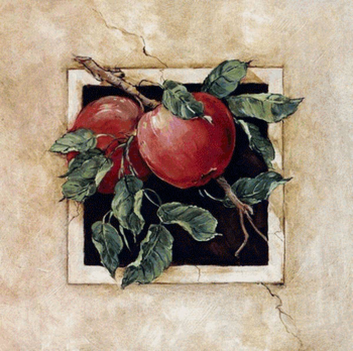 cuadro con manzanas - frutas - предпросмотр