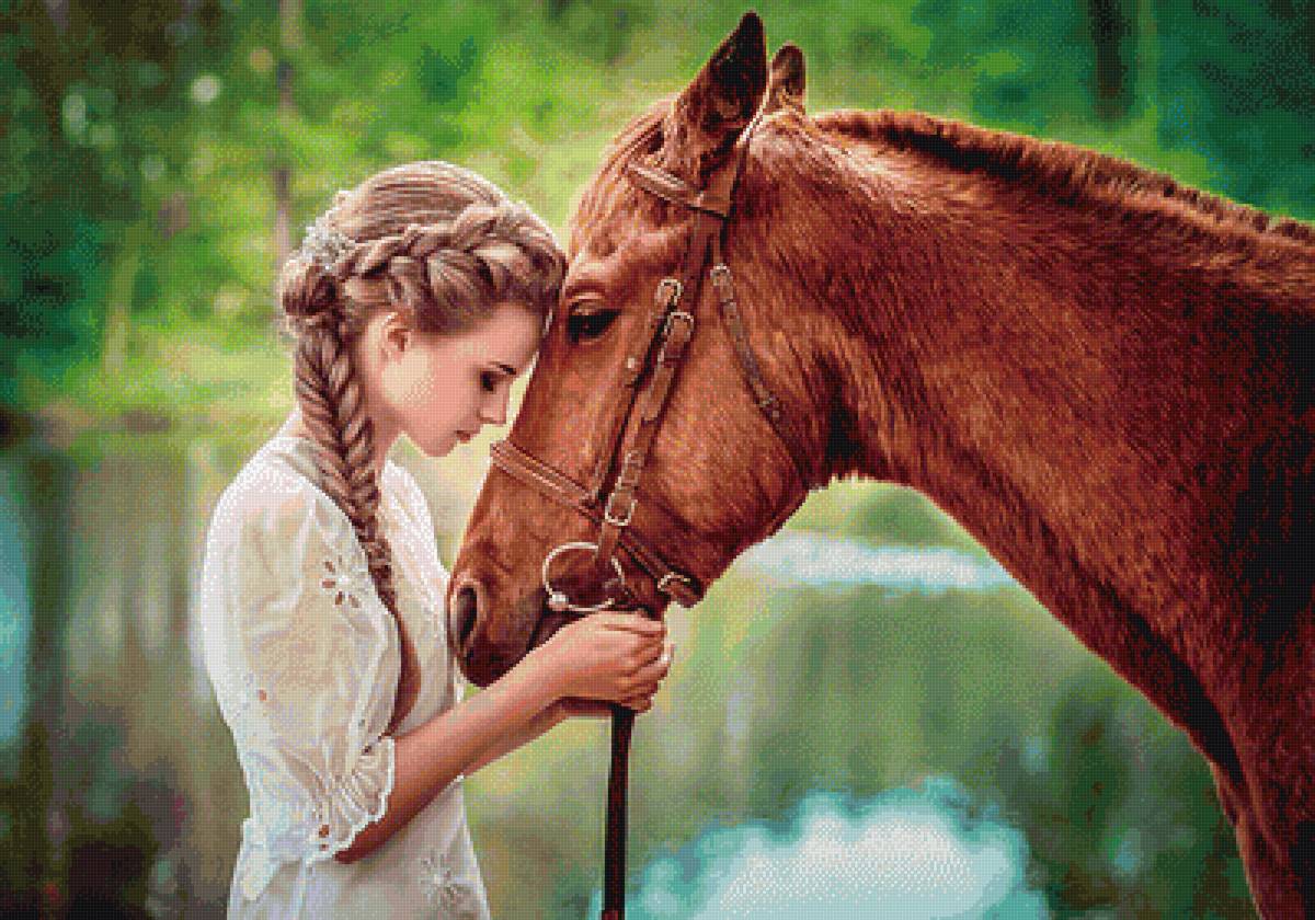 №2260750 - девушка, конь - предпросмотр