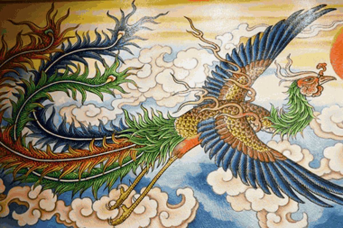 Phoenix - pássaro, fantasia. - предпросмотр