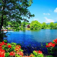 Схема вышивки «У реки»