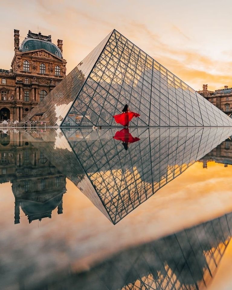 Париж - пейзаж, город, девушка - оригинал