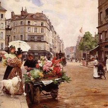 парижские цветочницы луи-мари швибер