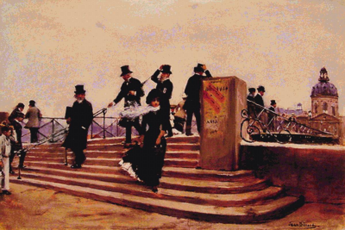 париж худ.жан беро - живопись, город, 19 век, париж - предпросмотр