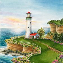 Схема вышивки «Маяк»