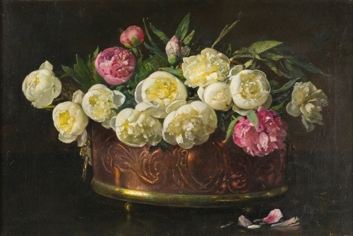 Пионы - картина - оригинал