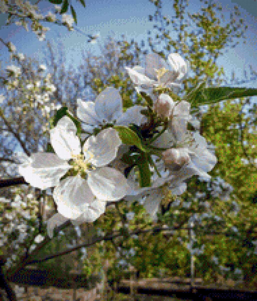 Цветы - природа, цветы, картина - предпросмотр