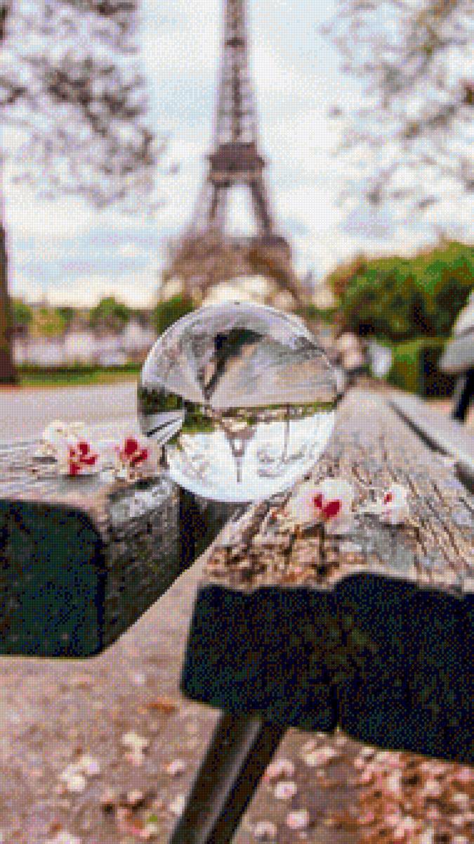 Париж - париж, город, картина, эйфелева башня - предпросмотр