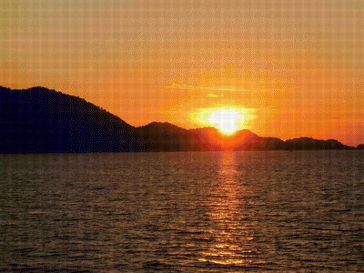 Закат на острове Ко Чанг - море, пейзаж, закат, остров - предпросмотр