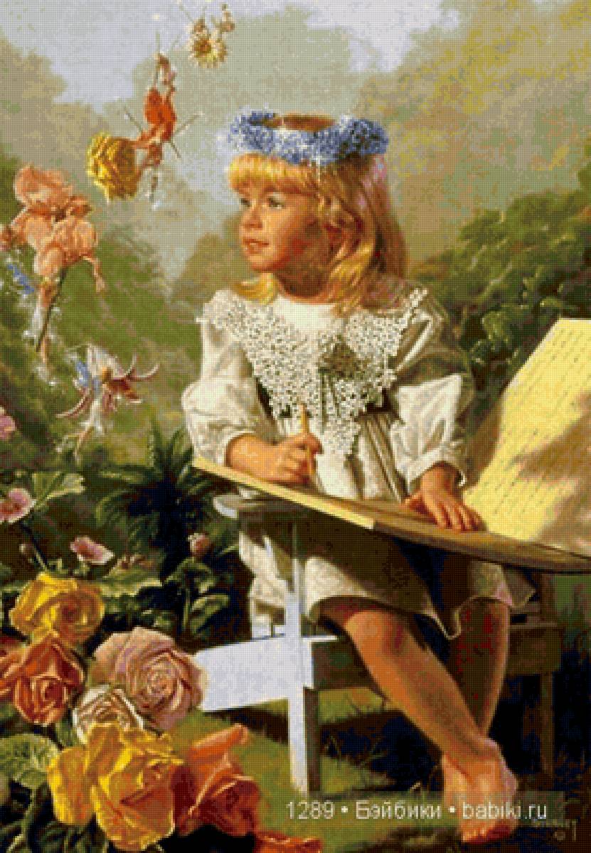 волшебство .боб байерли - девочки, дети, феи - предпросмотр