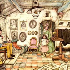 Схема вышивки «Anton pieck»