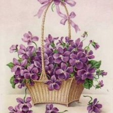 Схема вышивки «flores lila»