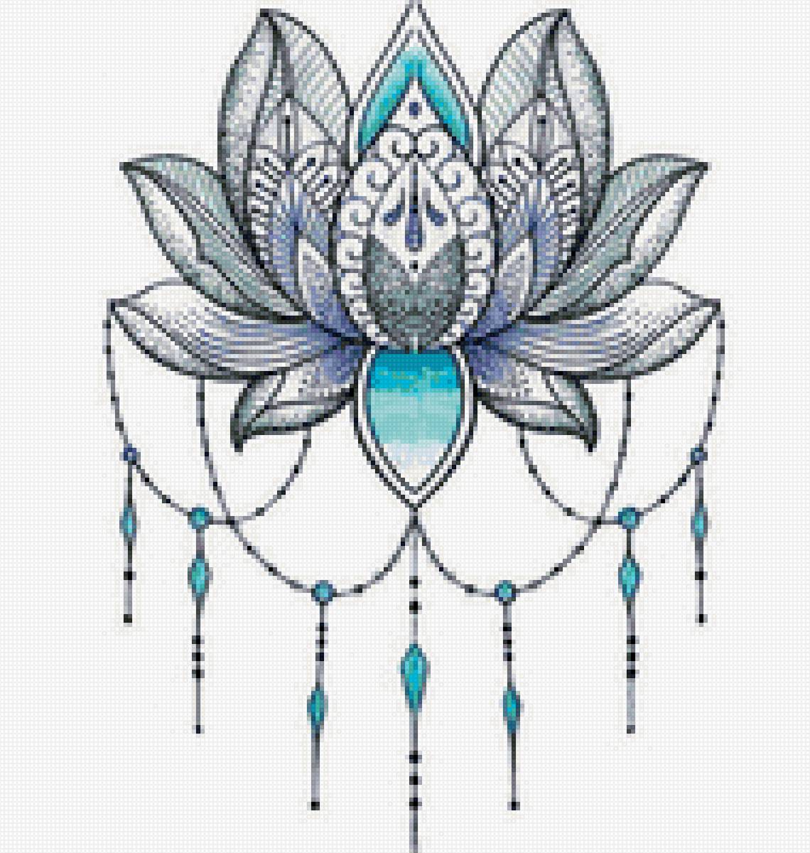 Лотос - лотос мандала - предпросмотр