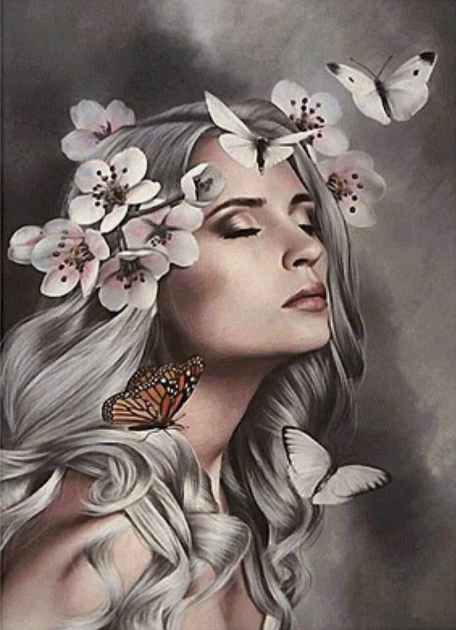 Mariposas y flores - mariposas - оригинал