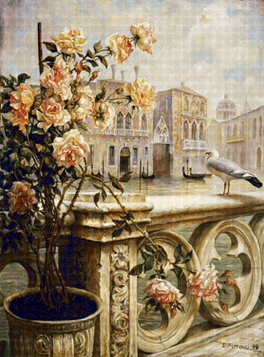 ЕЛЕНА ФЛЁРОВА. ВЕНЕЦИЯ. КАНАЛ - помещения, здания - предпросмотр