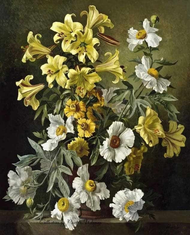 Цветы - живопись, цветы, букет - оригинал