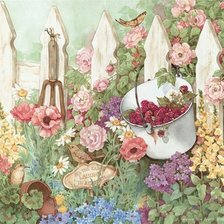 Схема вышивки «flores»