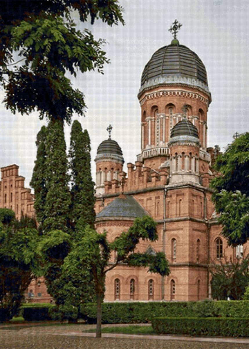 церковьТрёх Святителей - пейзаж, церковь, собор, архитектура, религия, храм - предпросмотр